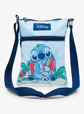 Disney Lilo & Stitch Palm Tree Passport Crossbody Bag