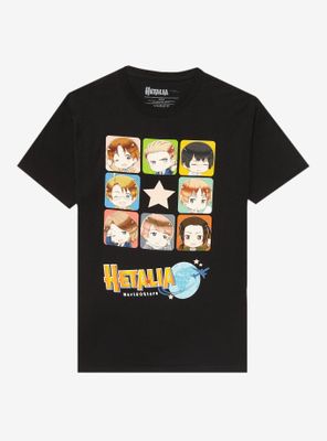 Hetalia: World Stars Group Panel T-Shirt