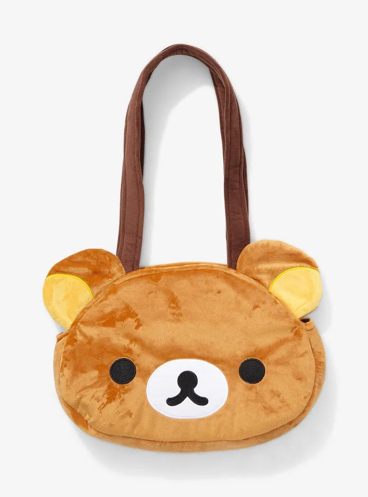 Rilakkuma Face Plush Tote Bag