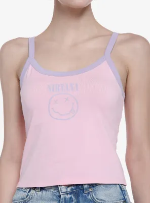 Nirvana Pastel Smile Girls Crop Cami