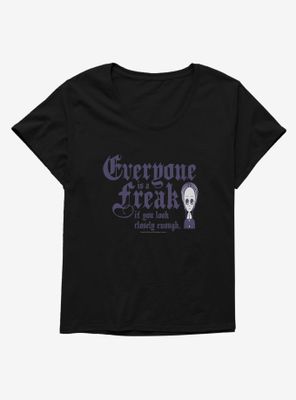 Addams Family Everyone Is A Freak Womens T-Shirt Plus