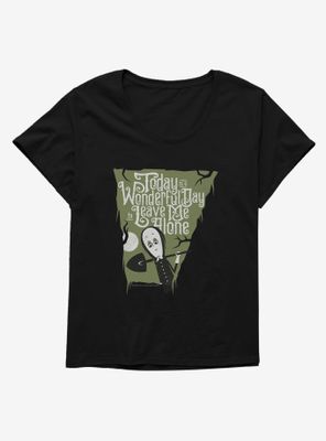 Addams Family Leave Me Alone Womens T-Shirt Plus