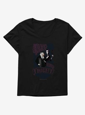 Addams Family Love At First Fright Womens T-Shirt Plus