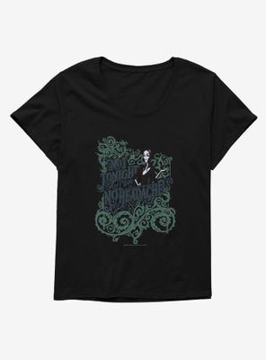 Addams Family Not Tonight Womens T-Shirt Plus