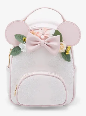 Our Universe Disney Minnie Mouse Floral Ears Light-Up Mini Backpack - BoxLunch Exclusive
