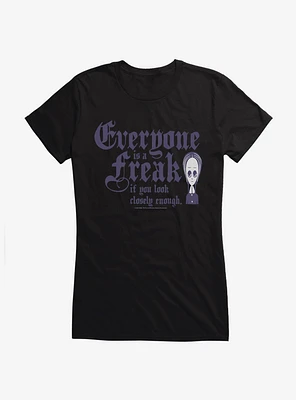 Addams Family Everyone Is A Freak Girls T-Shirt