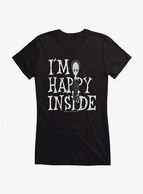 Addams Family I'm Happy Inside Girls T-Shirt