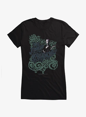 Addams Family Not Tonight Girls T-Shirt