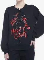 A Nightmare On Elm Street Lace-Up Girls Sweatshirt