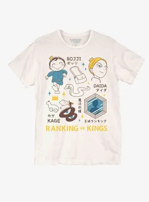 Ranking Of Kings Characters & Symbols Grid Boyfriend Fit Girls T-Shirt
