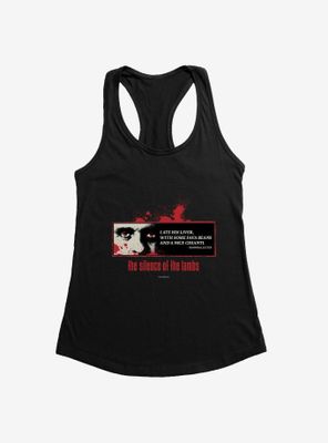 Silence Of The Lambs I Ate His Liver Womens Tank Top