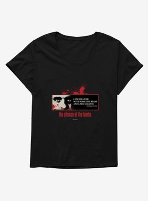 Silence Of The Lambs I Ate His Liver Womens T-Shirt Plus