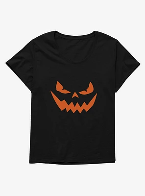 Halloween Evil Jack-O'-Lantern Girls T-Shirt Plus