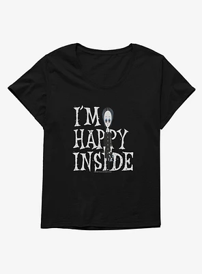 Addams Family I'm Happy Inside Girls T-Shirt Plus