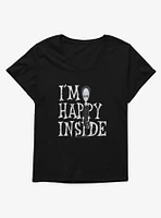 Addams Family I'm Happy Inside Girls T-Shirt Plus