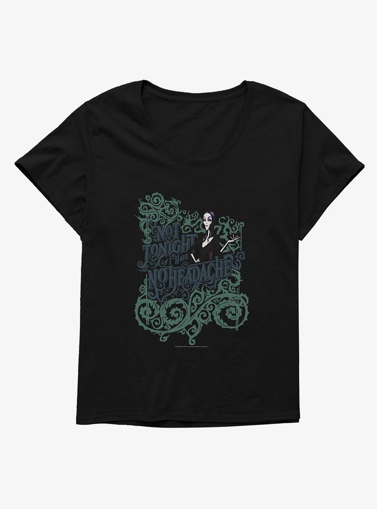 Addams Family Not Tonight Girls T-Shirt Plus