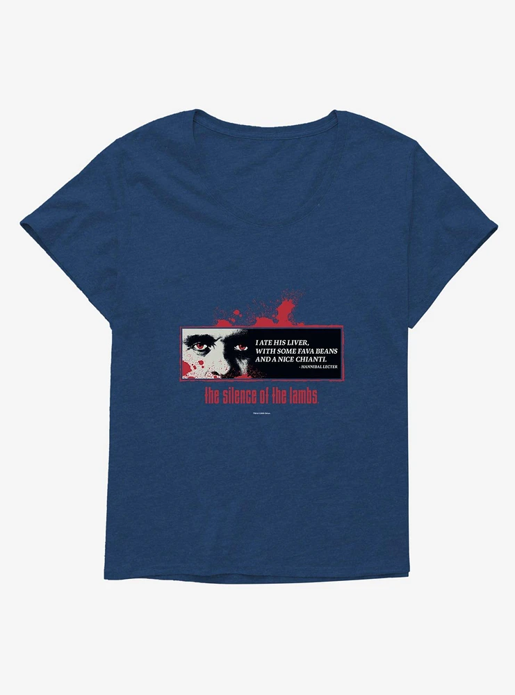 The Silence Of Lambs I Ate His Liver Girls T-Shirt Plus