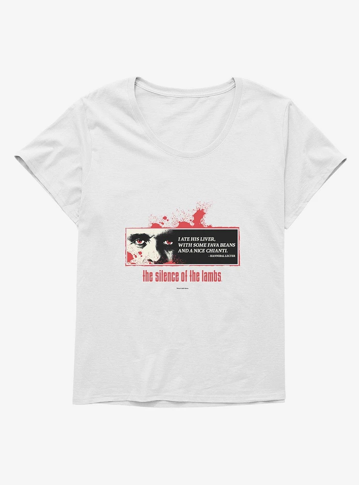 The Silence Of Lambs I Ate His Liver Girls T-Shirt Plus