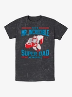 Disney Pixar The Incredibles Super Dad Mineral Wash T-Shirt