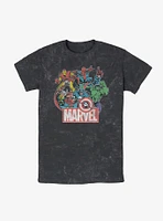 Marvel Avengers Heroes of Today Mineral Wash T-Shirt