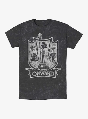 Disney Pixar Onward Crest Mineral Wash T-Shirt