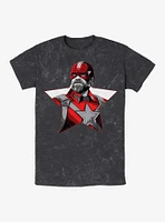 Marvel Black Widow Red Guardian Star Mineral Wash T-Shirt