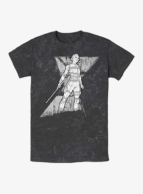 Marvel Black Widow Spy Yelena Mineral Wash T-Shirt