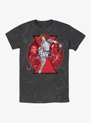 Marvel Black Widow Team Mineral Wash T-Shirt