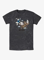 Disney Donald Duck Flying Tiger Mineral Wash T-Shirt