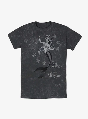 Disney Princesses Ariel and Sebastian Mineral Wash T-Shirt