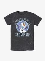 Disney Frozen Olaf Build A Snowman Mineral Wash T-Shirt