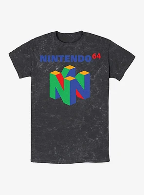 Nintendo N64 Logo Mineral Wash T-Shirt