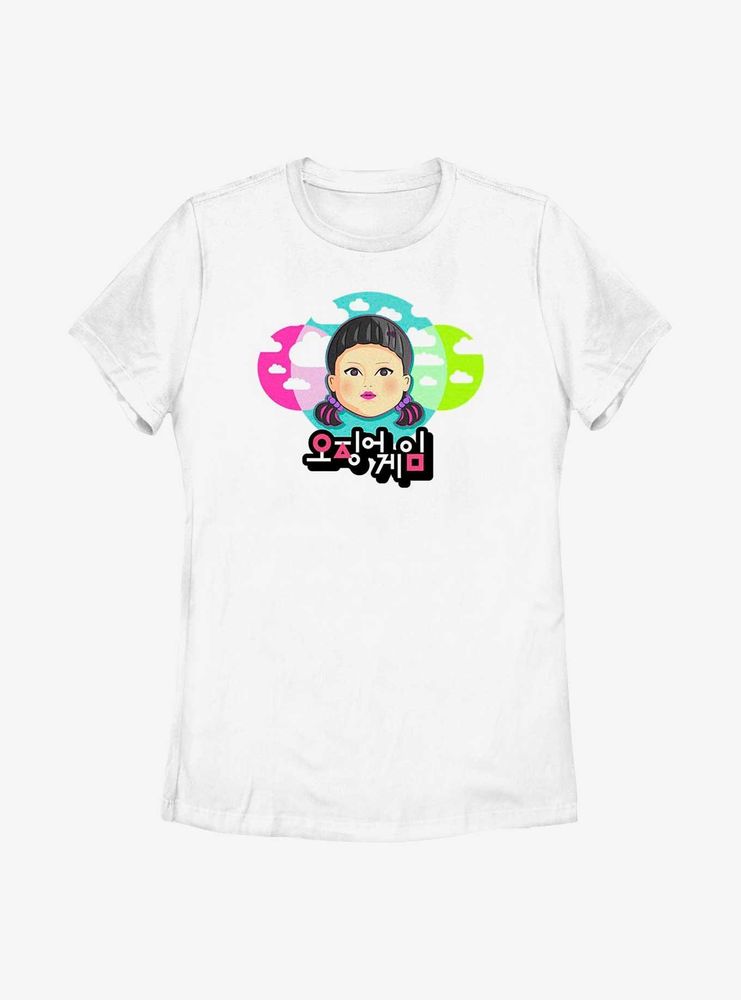 Squid Game Cartoon Doll Womens T-Shirt