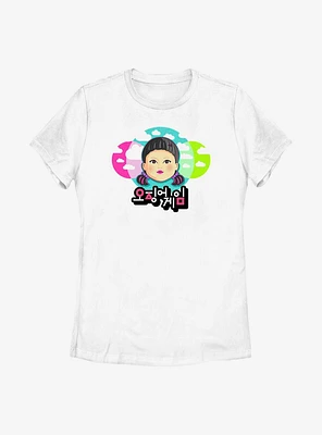 Squid Game Cartoon Doll Womens T-Shirt