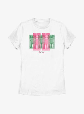 Squid Game Doll Panels Womens T-Shirt