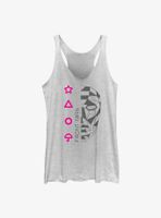 Squid Game Front Man Line Art Womens Tank Top