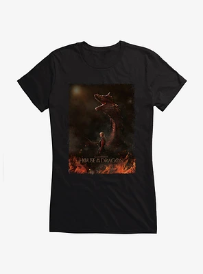 House Of The Dragon Daemon Targaryen Dragonrider Girls T-Shirt