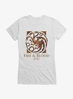 House Of The Dragon Fire And Blood Targaryen Girls T-Shirt