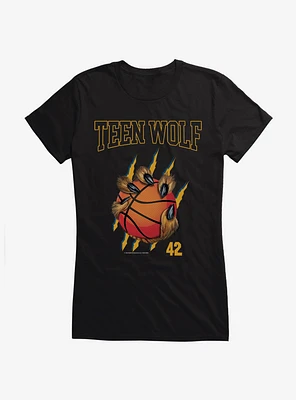 Teen Wolf Werewolf Basketball Grip Girls T-Shirt