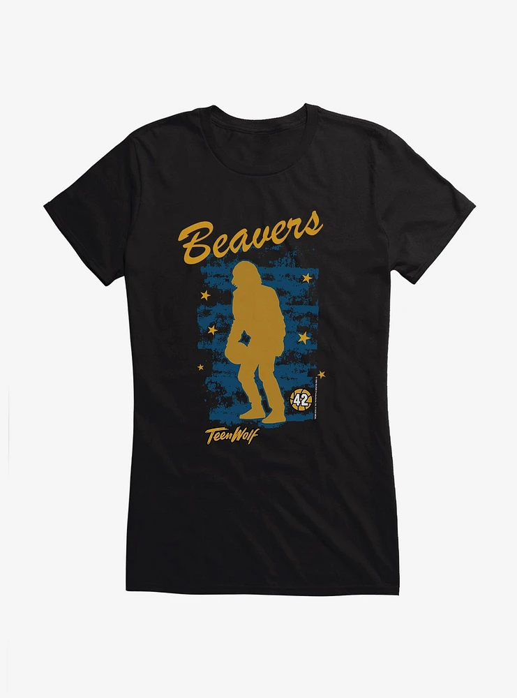 Teen Wolf Werewolf Silhouette Girls T-Shirt