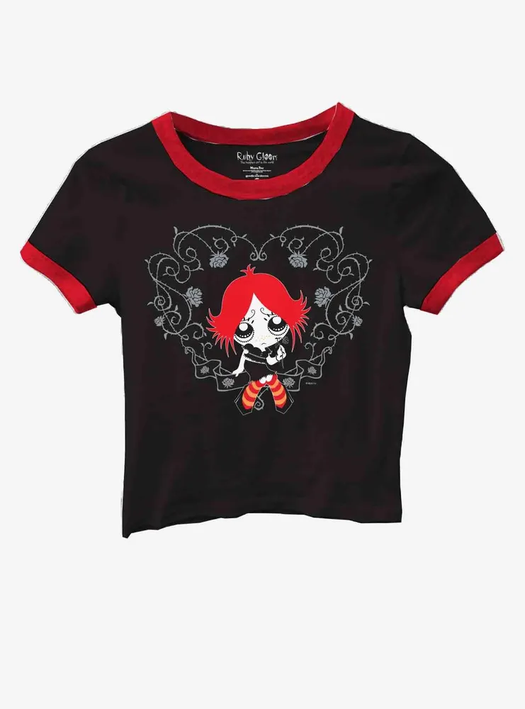 Ruby Gloom Heart Girls Baby Ringer T-Shirt