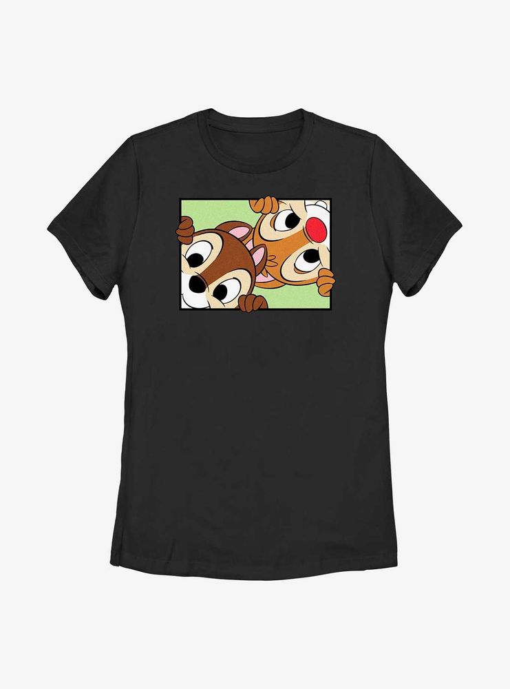 Disney Chip 'n Dale Peek Box Womens T-Shirt