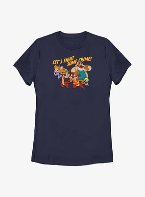 Disney Chip 'n Dale Fight Some Crime Womens T-Shirt