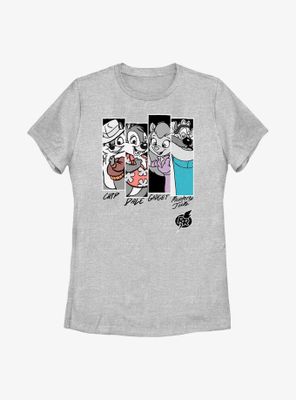 Disney Chip 'n Dale Rescue Group Panels Womens T-Shirt