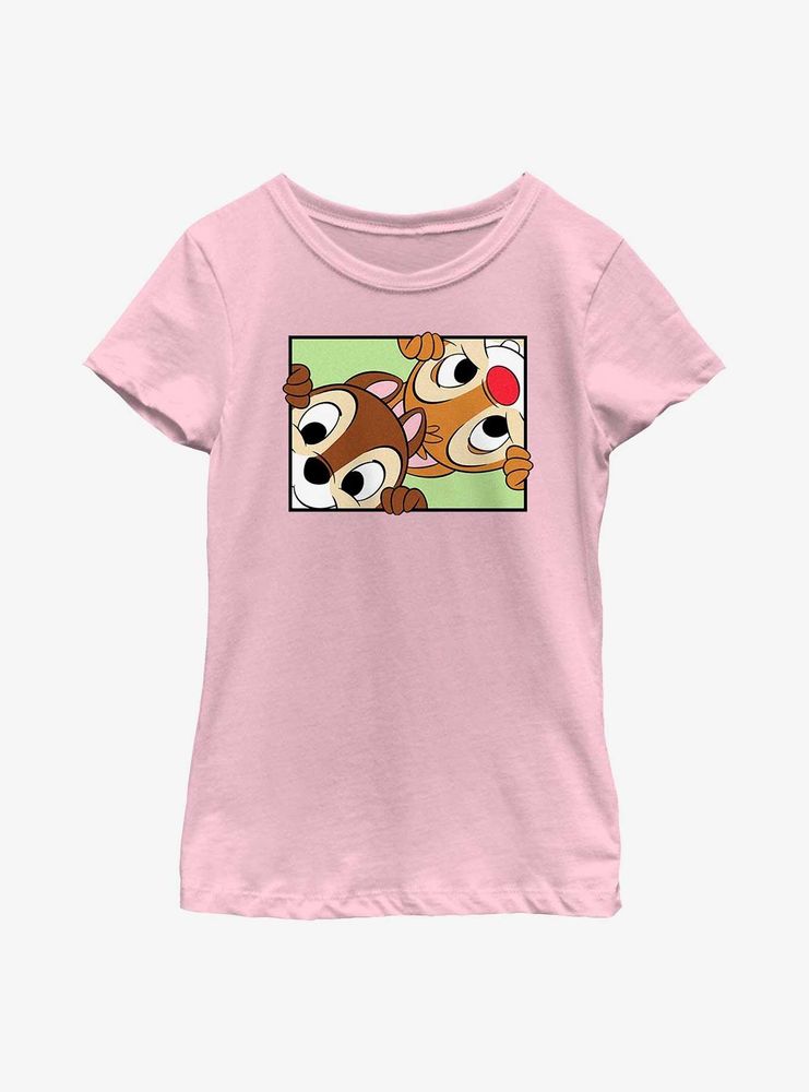 Disney Chip 'n Dale Peek Box Youth Girls T-Shirt