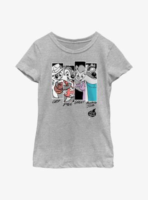Disney Chip 'n Dale Rescue Group Panels Youth Girls T-Shirt