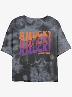 Disney Hocus Pocus Amuck, Amuck! Tie-Dye Girls Crop T-Shirt