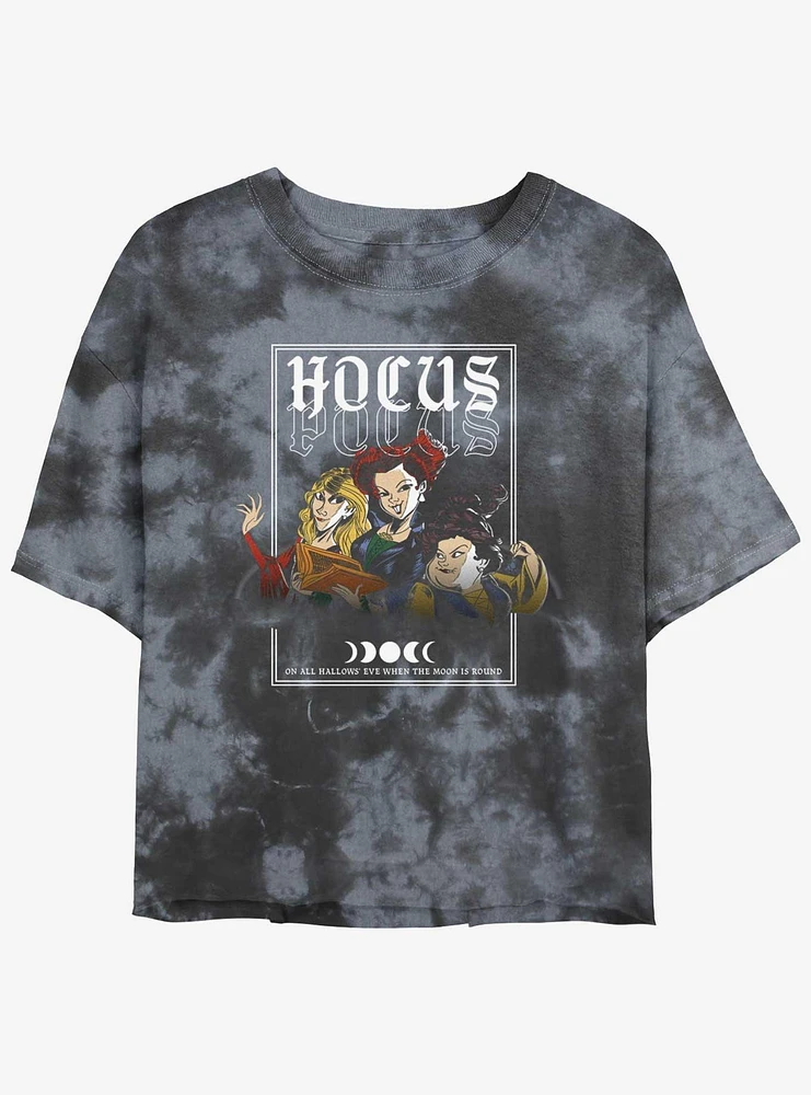 Disney Hocus Pocus The Sanderson Sisters Tie-Dye Girls Crop T-Shirt