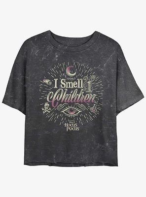 Disney Hocus Pocus I Smell Children Mineral Wash Girls Crop T-Shirt