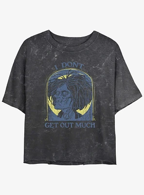 Disney Hocus Pocus Tombstone Billy Mineral Wash Girls Crop T-Shirt